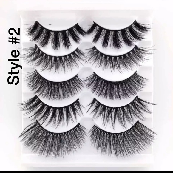 5 Pairs Mixed Styles 3D Mink Hair False Eyelashes - Picture 3 of 7